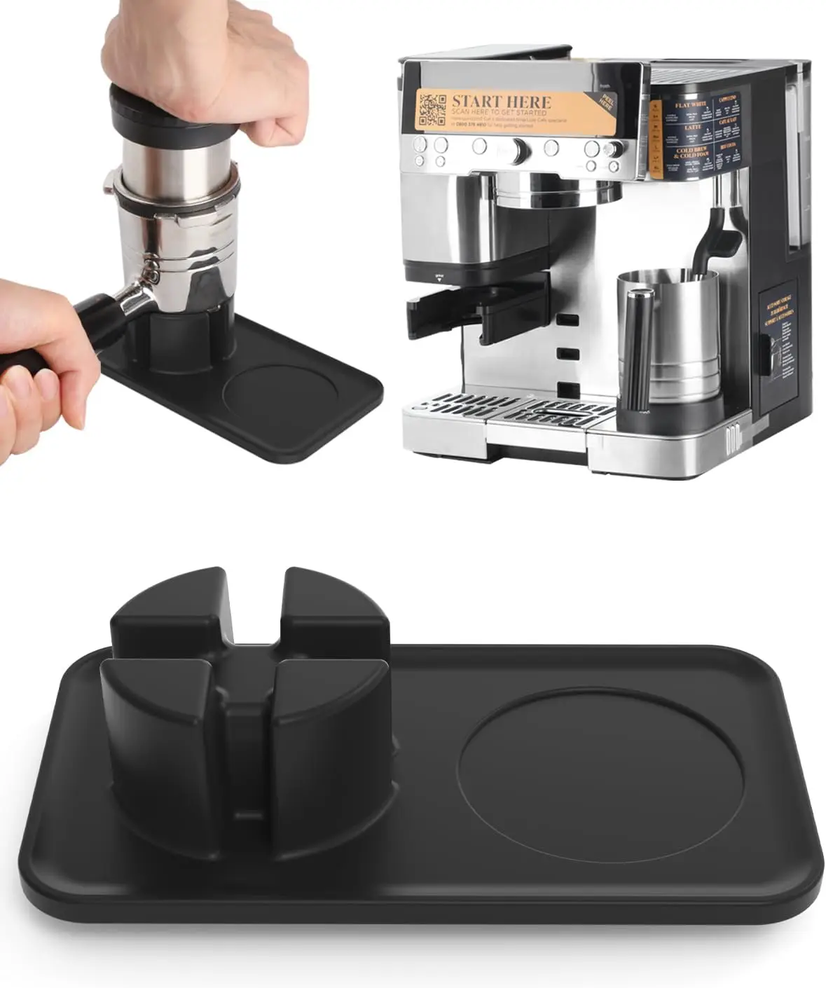 Coffee Equipment Organizer - Tamping Mat for Ninja Luxe Cafe