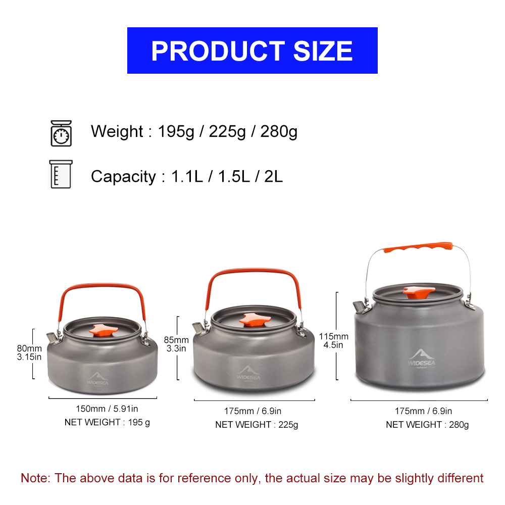 Widesea 1.1L 2L1.5L Camping Wa - đánh giá và giá Coffee Equipment For Camping