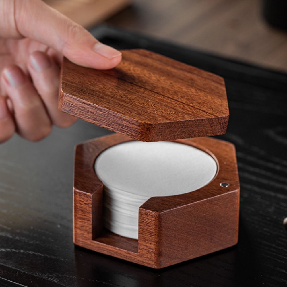 Solid Wood Hexagonal Coffee Fi - đánh giá và giá Coffee Equipment Organizer