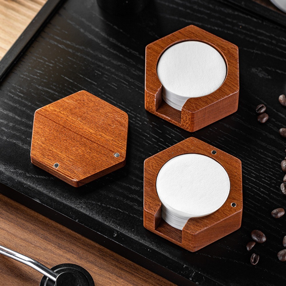 Solid Wood Hexagonal Coffee Fi - đánh giá và giá Coffee Equipment Organizer