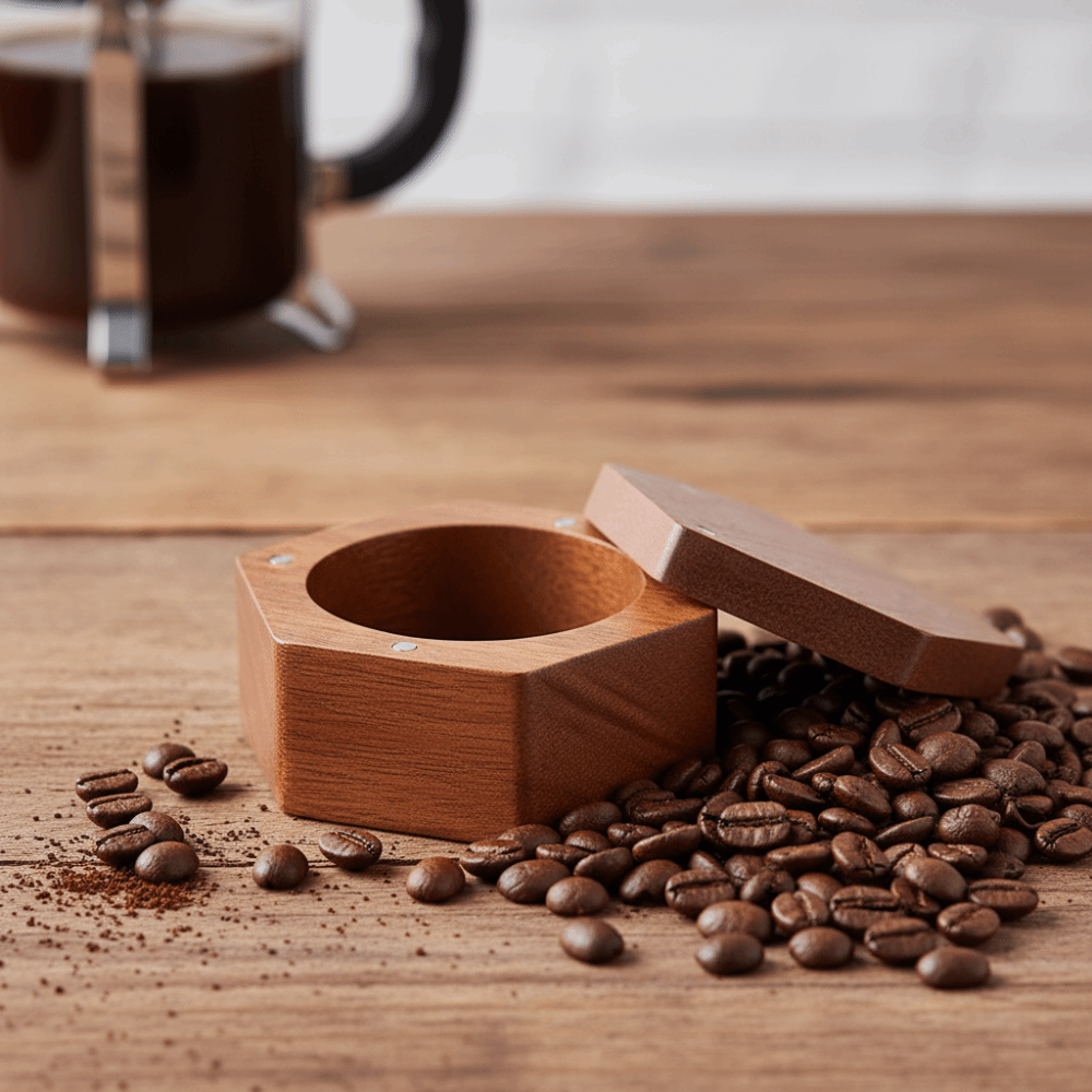 Solid Wood Hexagonal Coffee Fi - đánh giá và giá Coffee Equipment Organizer