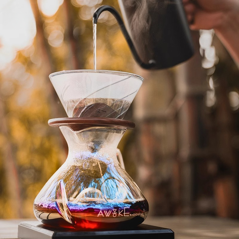Pour Over Coffee Maker Glass C - đánh giá và giá Coffee Equipment Pour Over