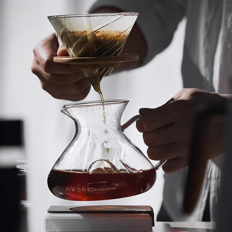 Pour Over Coffee Maker Glass C - đánh giá và giá Coffee Equipment Pour Over