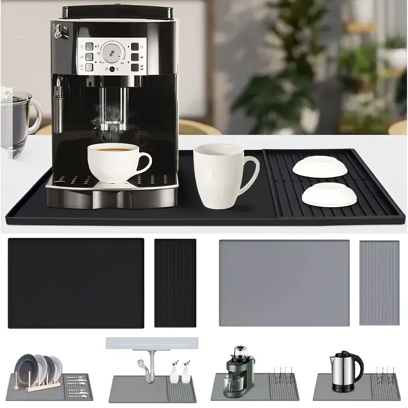 2-in-1 Silicone Coffee Bar Mat - đánh giá và giá Coffee Equipment Organizer