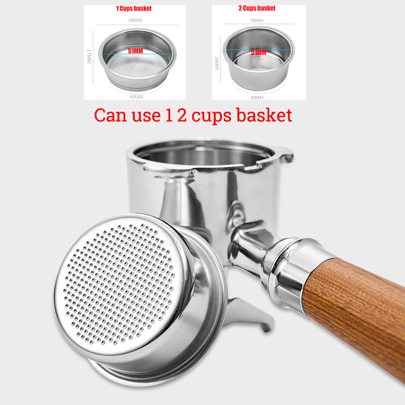 Double Spout 51mm Coffee Porta - đánh giá và giá Delonghi Espresso Magnifica