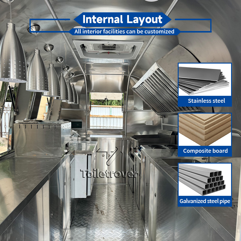 Stainless Steel Food Trailer F - đánh giá và giá Coffee Equipment China